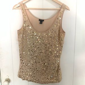 Pink sequin top